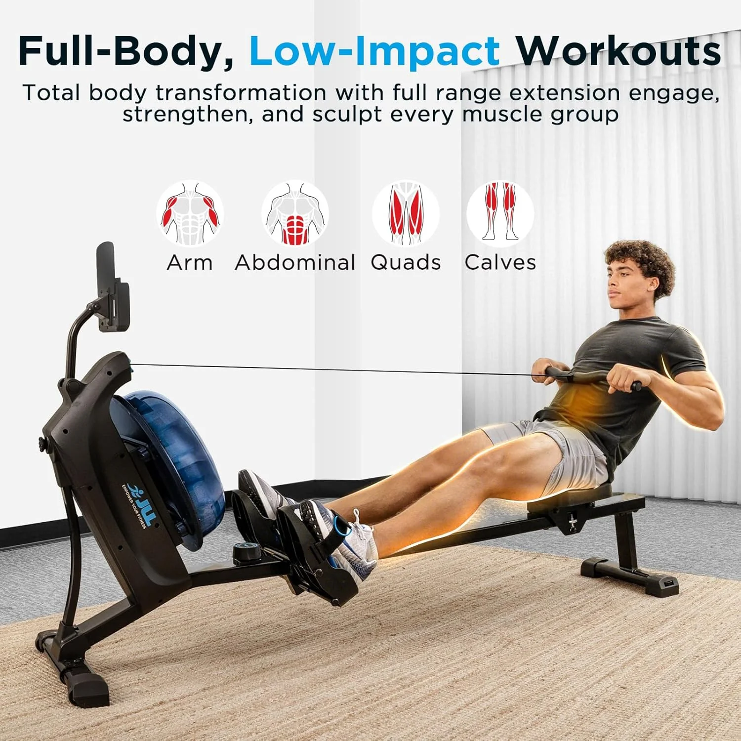 Premium Magnetic Water Rowing Machine - Image 3