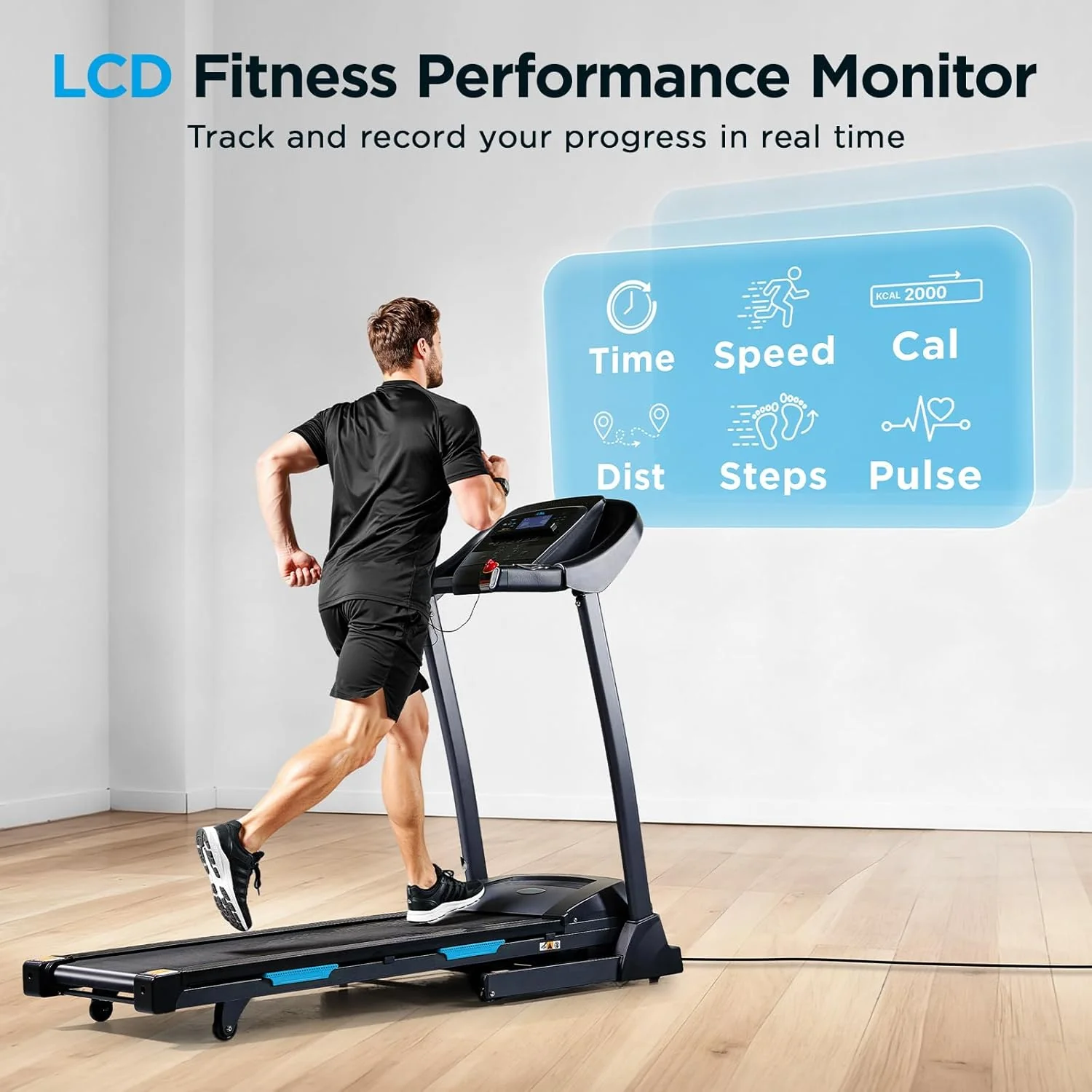JLL	‎T110 Folding Auto-Incline Smart Treadmill - Image 4